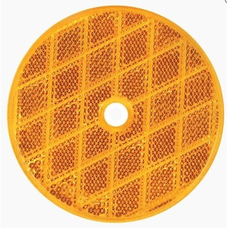 Optronics 3 Round, Yellow, Center Mount Reflector RE13AB